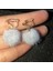 17 Taklit Kürk Küpe Kabarık Pom Pom Zincir Damla Küpe Hairball Püskül Dangle Küpe Saç Topu Kolye Takı Parti Giydirme (Yurt Dışından) 1