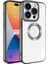 Apple iPhone 15 Pro ile Uyumlu Kılıf Şeffaf Logo Gösteren Parlak Renkli Kenar Telefon Kılıfı Kapak 1