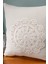 Dfn Home Retro Beyaz Motifli Krem Kırlent 43X43 2