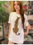 Beyaz Renk Leopar Baskılı T-Shirt 2