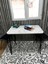 60X90 Beyaz Mermer Desen Masa Mutfak Masası Çalışma Masası 3