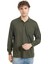 Erkek Polo Yaka Cepli Uzun Kollu Mevsimlik Sweatshirt 1103-HAKI Yeşili 2
