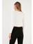 Slim Fit Bisiklet Yaka Yanı Zincirli Crop Bluz Bayan Bluz 5865398 5