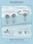 SCE1492 Bamoer Tek Küpe 925 Gümüş Klip Dreamcatcher Hollow Nazar Turkuaz Narin Basit Hipoalerjenik Kulak Takı Hediye (Yurt Dışından) 4