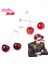 Sadece Bir Çanta Anime Jojos Tuhaf Macera Küpe Kakyoin Noriaki Kiraz Damla Küpe Kadın Erkek Cosplay Kulak Klipsi Takı Hediye (Yurt Dışından) 2
