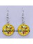 SILVER30 Moda Yeni Dart Hedef Küpe Dijital Hedef Küpe Cabochon Cam Charm Küpe Kadın Delici Küpe Takı (Yurt Dışından) 1