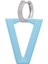 Gümüş Gök Mavisi Qmhje Kadın Dangle Küpe Geometrik Üçgen Boyama Neon Yeşil Floresan Takı Küpe Aretes Cz Hoop Altın Gümüş Renk (Yurt Dışından) 1