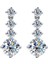 Toplam 2.6ct 2.6 Karat Mozanit Dangle Küpe Kadınlar Için 925 Ayar Gümüş D Renk Vvs1 Beyaz Altın Kaplama Düğün Küpe Takı Hediyeler (Yurt Dışından) 1
