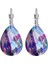 Stil 9 Mavi Renkli Kristal Su Damlası Küpe Kadınlar Için Büyük Geometrik Takı Gümüş Renk Dangle Küpe Buklet D'oreille Femme (Yurt Dışından) 2
