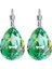 Stil 9 Mavi Renkli Kristal Su Damlası Küpe Kadınlar Için Büyük Geometrik Takı Gümüş Renk Dangle Küpe Buklet D'oreille Femme (Yurt Dışından) 4