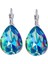 Stil 9 Mavi Renkli Kristal Su Damlası Küpe Kadınlar Için Büyük Geometrik Takı Gümüş Renk Dangle Küpe Buklet D'oreille Femme (Yurt Dışından) 5