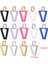Silverwhite Qmhje Kadın Dangle Küpe Geometrik Üçgen Boyama Neon Yeşil Floresan Takı Küpe Aretes Cz Hoop Altın Gümüş Renk (Yurt Dışından) 3