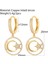 ER121G6 Güneş Ay Yıldız Kristal Hoop Küpeler Kadınlar Için Mikro Açacağı Cz Eşleştirilmiş Piercing Dangle Küpe Trendy Kore Yeni Moda 2022 (Yurt Dışından) 5
