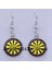Silver4 Moda Yeni Dart Hedef Küpe Dijital Hedef Küpe Cabochon Cam Charm Küpe Kadın Delici Küpe Takı (Yurt Dışından) 1