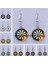 Silver4 Moda Yeni Dart Hedef Küpe Dijital Hedef Küpe Cabochon Cam Charm Küpe Kadın Delici Küpe Takı (Yurt Dışından) 2