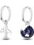 YFE001 Gümüş 925 Unicorn Gökkuşağı Asimetrik Damla Küpe Kadınlar Için Orijinal Tasarım Takı Dangle Küpe Pendientes Mujer (Yurt Dışından) 1