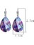 Stil 3 Mavi Renkli Kristal Su Damlası Küpe Kadınlar Için Büyük Geometrik Takı Gümüş Renk Dangle Küpe Buklet D'oreille Femme (Yurt Dışından) 3