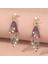 01 Degrade Reçine Simülasyon Kanat Damla Küpe Kadınlar Için Rhinestone Ağustosböceği Kelebek Kanatları Küpe Dangle Küpe Takı Hediye (Yurt Dışından) 4