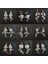 2129 Altın Slbrıdal El Yapımı Rhinestones Kristaller Inciler Klipsli/kulak Pin Düğün Dangle Küpe Gelin Avize Küpe Kadın Takı (Yurt Dışından) 2