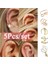 E866YIN Kulak Manşetleri Yaprak Yıldız Klip Yüzük Küpe Kadınlar Için Hiçbir Piercing Sahte Kıkırdak Küpe Çıtçıt Kulak Damızlık Seti Klip Manşet (Yurt Dışından) 3