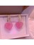 Rhinestone Aşk 2022 Yeni Trendy Güzel Pembe Taze Meyve Şeftali Kalp Dangle Küpe Kadınlar Için Tatlı Kristal Takı Kız Hediye Yaz Aksesuarları (Yurt Dışından) 3
