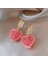 Rhinestone Aşk 2022 Yeni Trendy Güzel Pembe Taze Meyve Şeftali Kalp Dangle Küpe Kadınlar Için Tatlı Kristal Takı Kız Hediye Yaz Aksesuarları (Yurt Dışından) 5