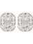 T-2-Gümüş Stonefans Moda Kare Kristal Klip Küpe Düğün Kadınlar Için Vintage Bling Rhinestone Klip Küpe Hiçbir Delici Takı (Yurt Dışından) 3