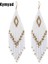 Renk 16 Kymyad Bohem Küpe 2023 Boncuk Uzun Küpe Etnik Stil Damla Küpe Moda Takı Bijoux Femme Bildirimi Küpe (Yurt Dışından) 2