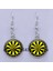 SILVER15 Moda Yeni Dart Hedef Küpe Dijital Hedef Küpe Cabochon Cam Charm Küpe Kadın Delici Küpe Takı (Yurt Dışından) 1