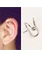 ES4056 Inci Top Kulak Manşeti Piercing Olmadan Kişilik Punk Kristal Yaprak Kulak Klipleri Kadınlar Için Taklit Inci Kulak Klipleri Orecchini (Yurt Dışından) 5
