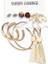 Set 36 6 Çift Inci Damla Küpe Seti Büyük Daire Piercing Kalp Kelebek Hoop Küpe Kadınlar Kız Için Sevimli Kulak Çıtçıt Toka Takı (Yurt Dışından) 1