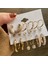 Set 36 6 Çift Inci Damla Küpe Seti Büyük Daire Piercing Kalp Kelebek Hoop Küpe Kadınlar Kız Için Sevimli Kulak Çıtçıt Toka Takı (Yurt Dışından) 2