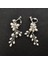 2124 Gül Altın Slbrıdal El Yapımı Rhinestones Kristaller Inciler Klipsli/kulak Pin Düğün Dangle Küpe Gelin Avize Küpe Kadın Takı (Yurt Dışından) 5