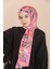 ŞEKER PEMBE Loryan Scarf Linen Summer Gül Şal 2