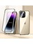 iPhone 15 Pro Max Çift Taraflı Temperli Cam + Metal Çerçeve Kılıf Manyetik Telefon Kapağı (Yurt Dışından) 5