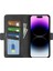 iPhone 15 Pro Max Buzağı Doku Stand Anti-Çizgi Pu Deri Cüzdan Telefon Kapağı (Yurt Dışından) 2