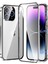 iPhone 15 Pro Çift Sides Temizlikli Cam Telefon Kılıf Metal Çerçeve Toka Manyetik Telefon Kapağı (Yurt Dışından) 1