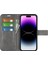 iPhone 15 Pro Max Buzağı Doku Deri Kapağı Kare Manyetik Kapanma Stand Cüzdan Telefon Kılıfı (Yurt Dışından) 2