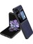 Samsung Galaxy Z Flip5 Için Deri Desenli Plastik Koruma Kılıf - AL3156 1