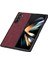 Samsung Galaxy Z Fold5 Için Deri Desenli Plastik Koruma Kılıf - AL3156 1