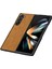 Samsung Galaxy Z Fold5 Için Deri Desenli Plastik Koruma Kılıf - AL3156 1