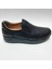 Deri Hafif Ortopedik Orjinal Rahat Günlük Siyah Bağcıksız Erkek Yürüyüş Ayakkabısı C-8654012 1