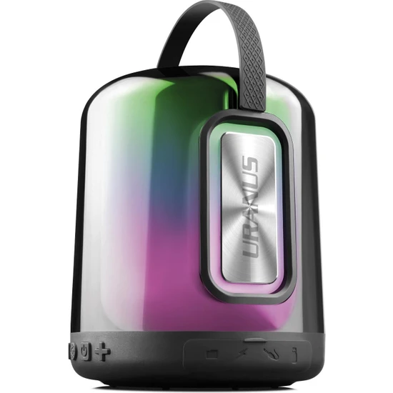 Powerway Ekstra Bass Radyolu USB Aux Micro Girişli LED Işıklı Taşınabilir Uranus Bluetooth Hoparlör