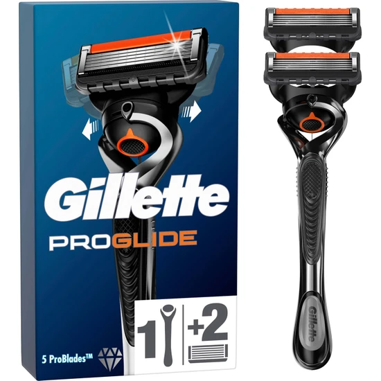 Gillette Fusion ProGlide FlexBall Tıraş Makinesi + 2 Yedek Tıraş Bıçağı