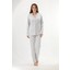 Yakalı Önden Düğmeli %70 Bambu %30 Pamuk Uzun Kollu Kadın Pijama Takım 73152 1