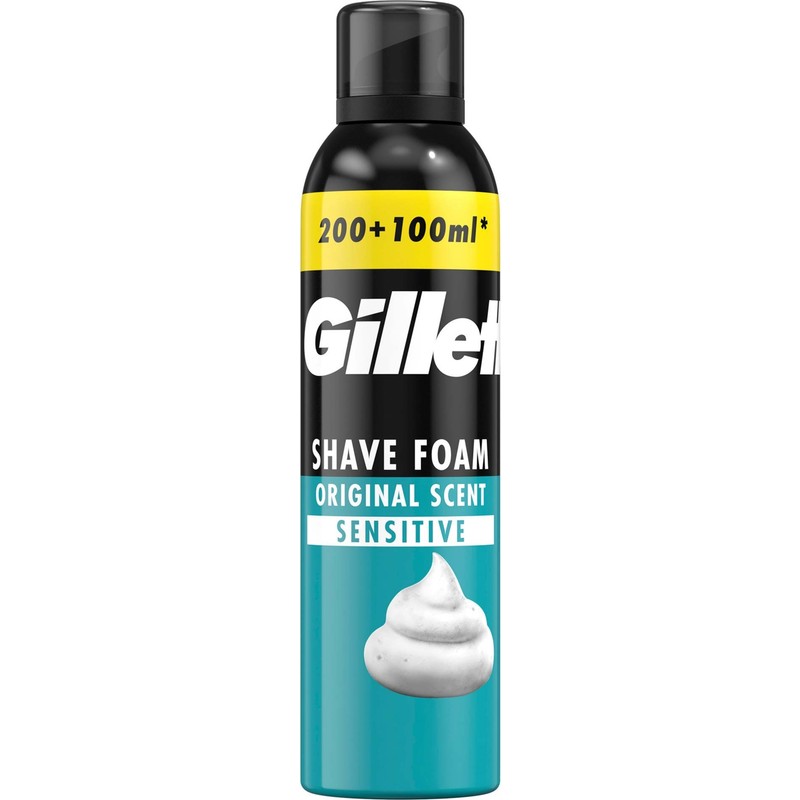 Gillette Tıraş Köpüğü 300 ml Pürüzsüz Tıraş İçin Hafif Kıvam ve Rahatlatıcı Özellik
