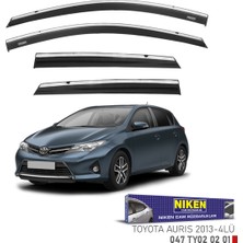 Replax Toyota Aurıs 2013 Sonrası Kromlu Cam Rüzgarlığı 4lü