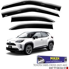 Replax Toyota Yaris Cross 2021 Sonrası Kromlu Cam Rüzgarlığı 4lü