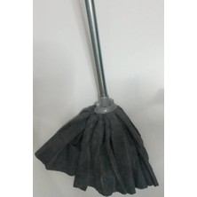 Wikro 1 Adet Mop 1 Adet Ahşap Sapı ile Takım Mikrofiber Vileda Tipi Mop Paspas