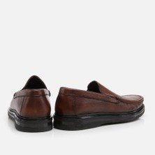 Hotiç 02AYH273790A370 Hakiki Deri Taba Erkek Loafer